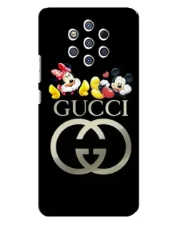 Чехол для Nokia 9 с картинкой «Gucci — герои Disney»