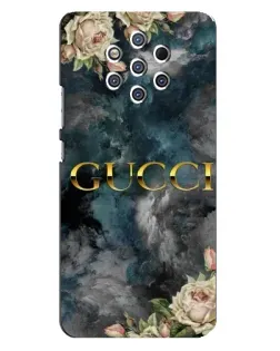 Чехол для Nokia 9 с картинкой «Абстрактные цветы Gucci»