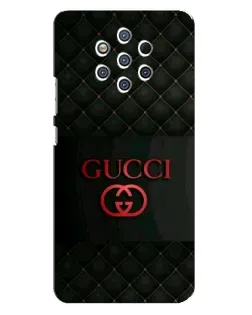 Чехол для Nokia 9 с картинкой «Gucci — стеганый черный»