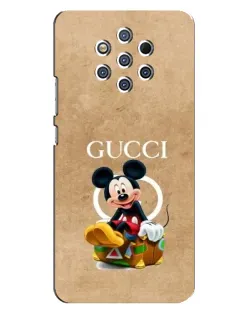 Чехол для Nokia 9 с картинкой «Микки Маус Gucci — крафт»