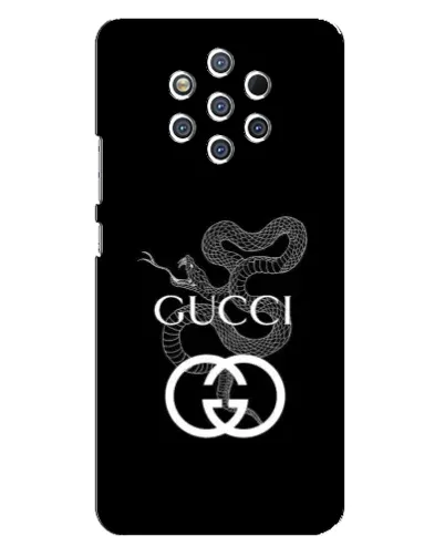 Чехол для Nokia 9 с картинкой «Gucci — серебряная змея»
