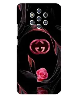 Чехол для Nokia 9 с картинкой «Gucci — неоновая роза»