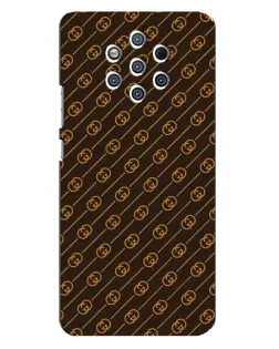 Чехол для Nokia 9 с картинкой «Gucci — золотые диагонали»