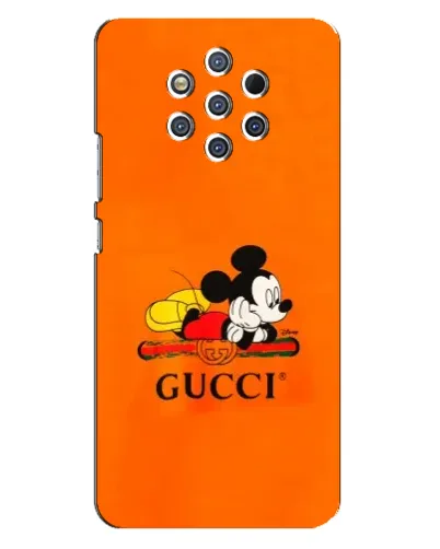 Чехол для Nokia 9 с картинкой «Микки Маус Gucci — оранж» Чехол для Nokia 9 с картинкой «Микки Маус Gucci — оранж»
