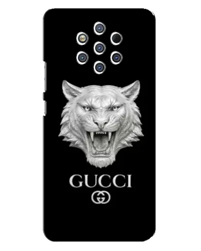 Чехол для Nokia 9 с картинкой «Gucci — серебряный лев» Чехол для Nokia 9 с картинкой «Gucci — серебряный лев»