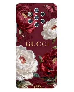 Чехол для Nokia 9 с картинкой «Gucci — бордовые розы»