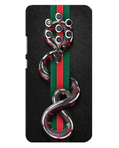 Чехол для Nokia 9 с картинкой «Gucci — змея на полосе» Чехол для Nokia 9 с картинкой «Gucci — змея на полосе»