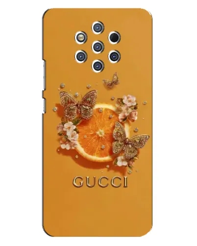 Чехол для Nokia 9 с картинкой «Gucci — золотые бабочки» Чехол для Nokia 9 с картинкой «Gucci — золотые бабочки»