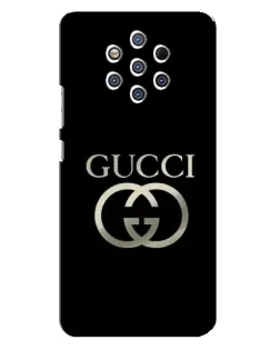 Чехол для Nokia 9 с картинкой «Gucci — золото на черном»