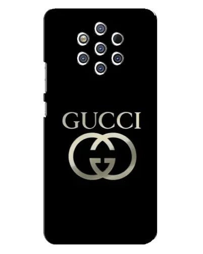 Чехол для Nokia 9 с картинкой «Gucci — золото на черном» Чехол для Nokia 9 с картинкой «Gucci — золото на черном»
