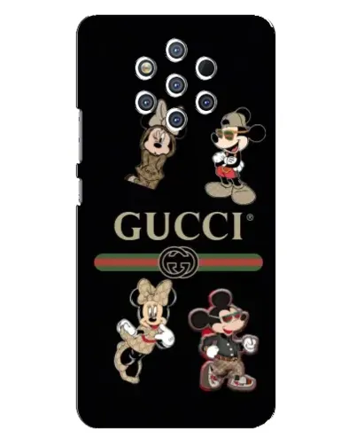 Чехол для Nokia 9 с картинкой «Gucci — герои Disney и монограмма» Чехол для Nokia 9 с картинкой «Gucci — герои Disney и монограмма»