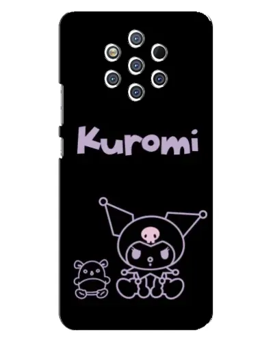 Чохол для Nokia 9 з картинкою «Kuromi — чорний мінімалізм»