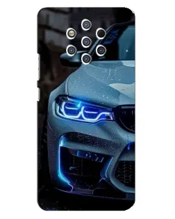 Чохол для Nokia 9 з картинкою «Погляд BMW з синіми фарами»
