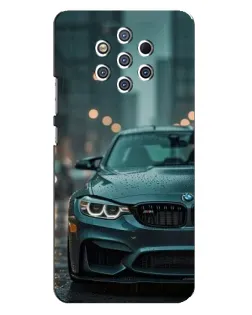 Чохол для Nokia 9 з картинкою «BMW у вогнях міста»