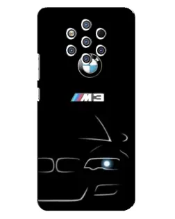 Чохол для Nokia 9 з картинкою «Мінімалістичний принт BMW M3»