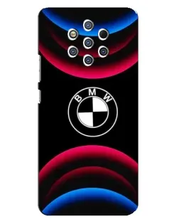 Чохол для Nokia 9 з картинкою «Логотип BMW та неонові дуги»