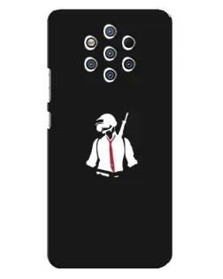 Чехол для Nokia 9 с картинкой «PUBG — силуэт воина»