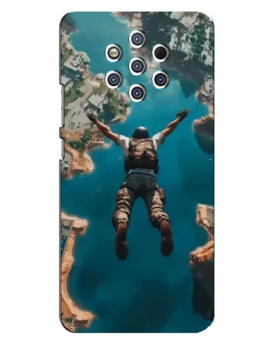 Чехол для Nokia 9 с картинкой «PUBG — свободное падение»
