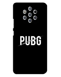 Чехол для Nokia 9 с картинкой «PUBG — белый логотип»
