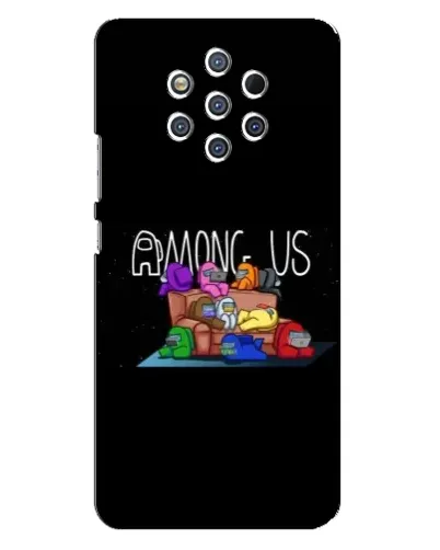 Чехол для Nokia 9 с картинкой «Логотип Among Us»