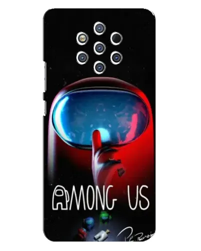 Чехол для Nokia 9 с картинкой «Красный импостер — макро»