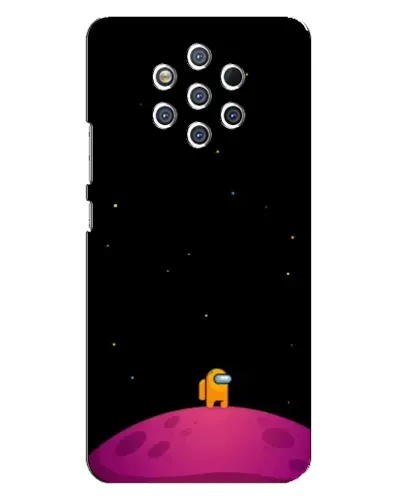 Чехол для Nokia 9 с картинкой «Одинокий герой на планете»