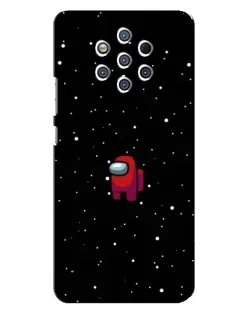 Чехол для Nokia 9 с картинкой «Красный Among Us»