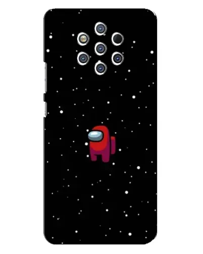 Чехол для Nokia 9 с картинкой «Красный Among Us»