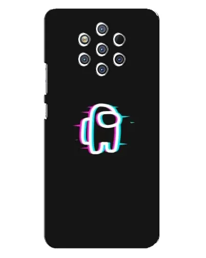 Чехол для Nokia 9 с картинкой «Among Us неон»