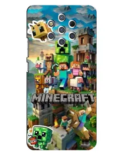 Чехол для Nokia 9 с картинкой «Замок Minecraft»