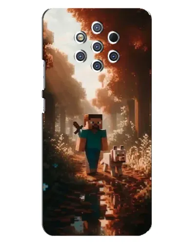 Чехол для Nokia 9 с картинкой «Стив в лесу»