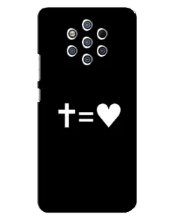 Чохол для Nokia 9 з картинкою «Хрест та Серце»