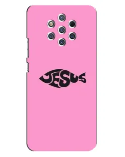 Чохол для Nokia 9 з картинкою «Рожевий символ Jesus»