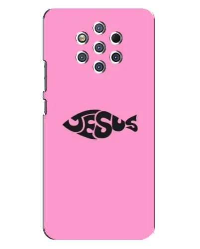 Чохол для Nokia 9 з картинкою «Рожевий символ Jesus»