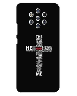 Чехол для Nokia 9 с картинкой «Текстовый крест»