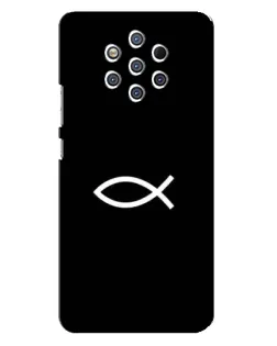 Чехол для Nokia 9 с картинкой «Символ рыбы Jesus»