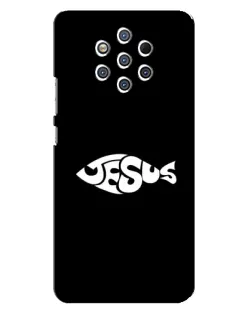 Чехол для Nokia 9 с картинкой «Рыба Jesus»