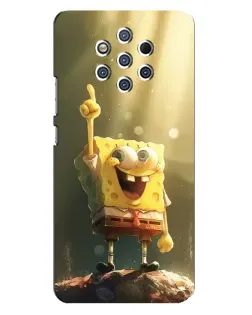 Чохол для Nokia 9 з картинкою «Сяючий Спанч Боб»