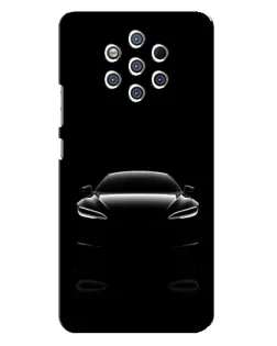 Чохол для Nokia 9 з картинкою «Силует Tesla Night»