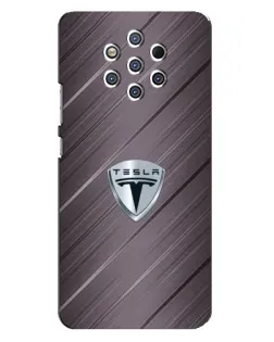 Чохол для Nokia 9 з картинкою «Металева текстура Tesla»