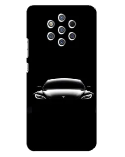 Чохол для Nokia 9 з картинкою «Фари Tesla Night»
