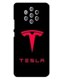 Чохол для Nokia 9 з картинкою «Tesla Red Logo»