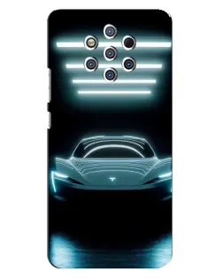 Чохол для Nokia 9 з картинкою «Tesla в неоні»