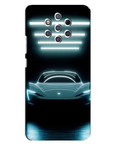 Чохол для Nokia 9 з картинкою «Tesla в неоні» Чохол для Nokia 9 з картинкою «Tesla в неоні»