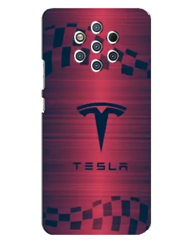 Чохол для Nokia 9 з картинкою «Тесла червоний карбон» Чохол для Nokia 9 з картинкою «Тесла червоний карбон»