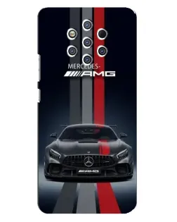 Чохол для Nokia 9 з картинкою «Mercedes — білий карбон»