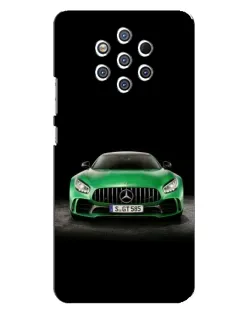 Чохол для Nokia 9 з картинкою «Mercedes — неоновий лого»