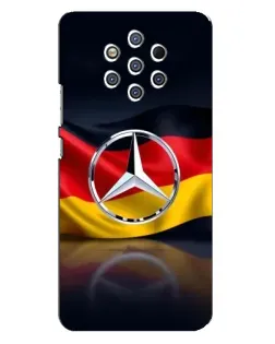 Чохол для Nokia 9 з картинкою «Mercedes — прапор Німеччини»