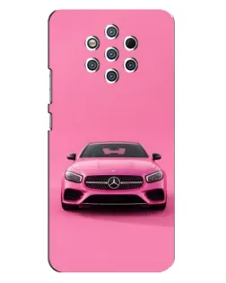 Чехол для Nokia 9 с картинкой «Розовый Mercedes AMG»