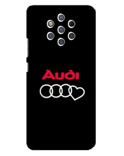 Чохол для Nokia 9 з картинкою «Логотип Audi Heart»